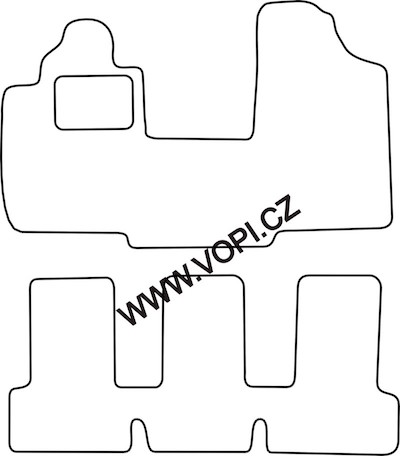 Autokoberce Fiat Multipla 03/199 - 2004 Colorfit (1321)